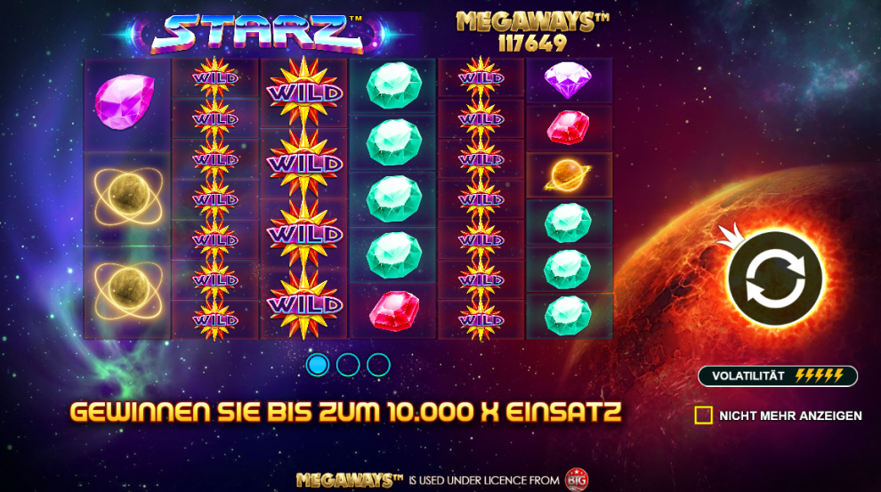 Spiel der Woche: Starz Megaways von Pragmatic Play