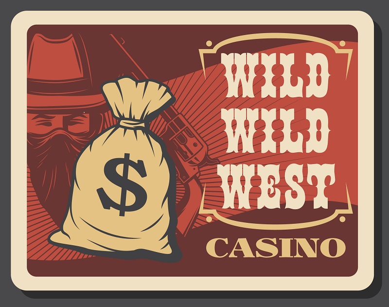 casino, wild west, money