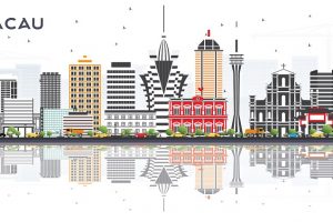 macau, skyline macau, drawing