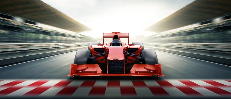 car, formula 1, red racing car