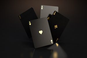 cards, gambling, black