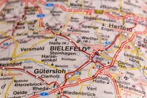 Bielefeld, map, Germany