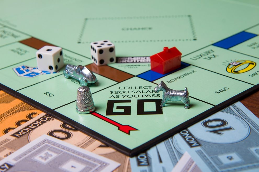 Monopoly game, monopoly, board game