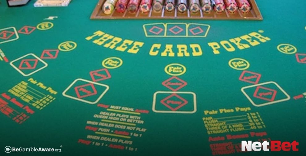 NetBet, Three Card, Tischspiel